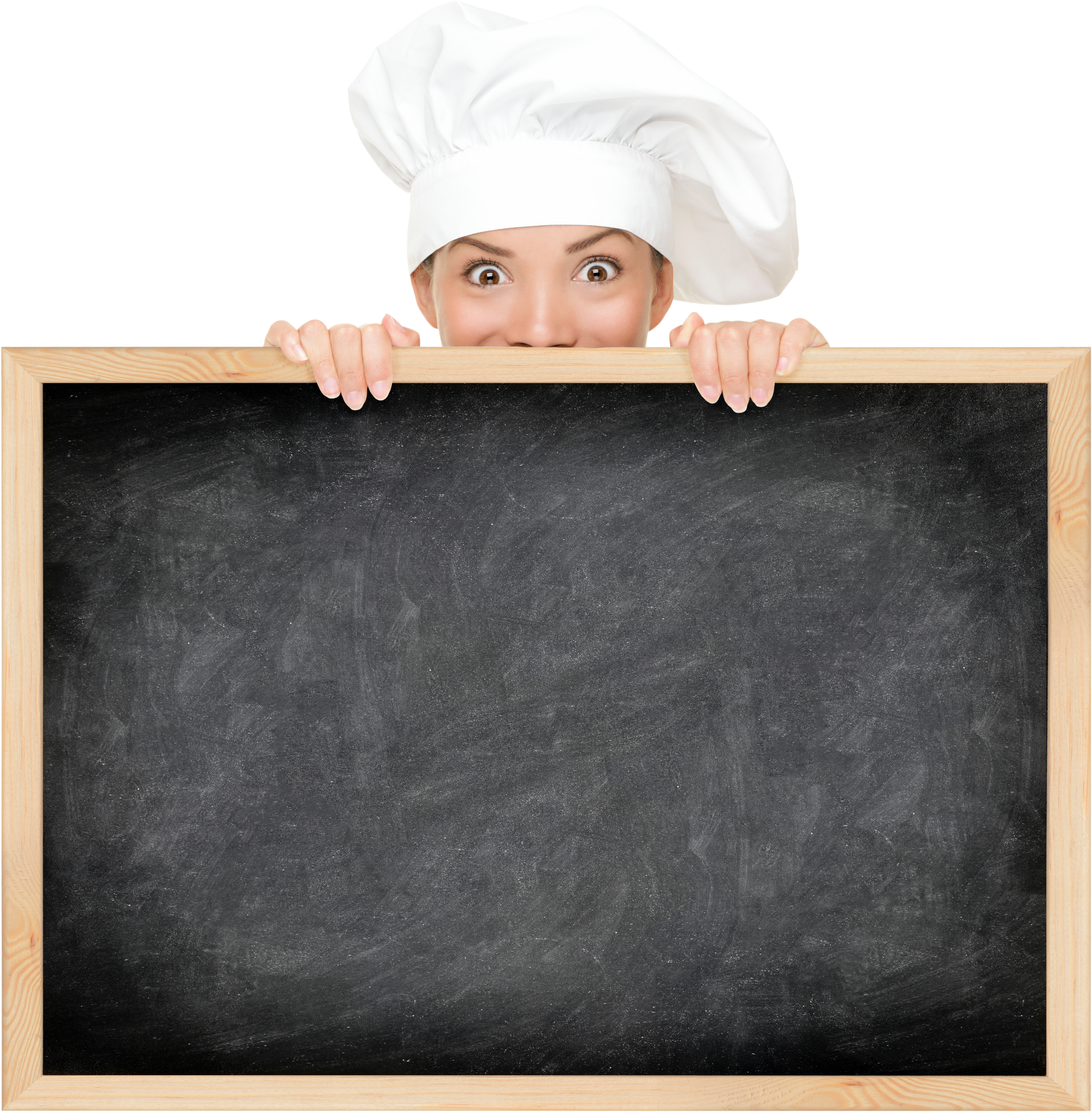 Chef Showing Restaurant Menu